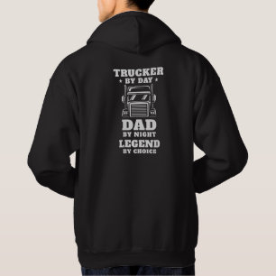 Trucker en papa - held op de weg en thuis hoodie