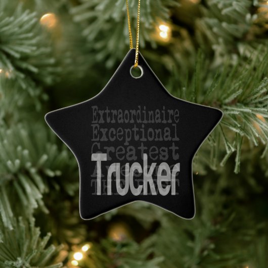 Trucker Extraordinaire Keramisch Ornament (Boom)