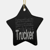 Trucker Extraordinaire Keramisch Ornament (Links)