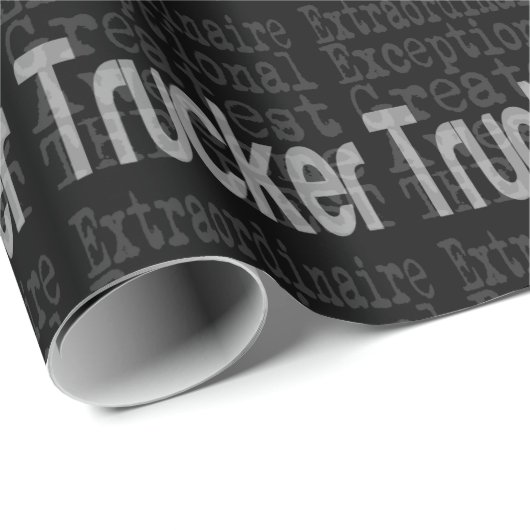Trucker Extraordinaire Wrapping Paper Cadeaupapier (Rol Hoek)