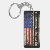 Trucker Flag Sleutelhanger (Voorkant Links)