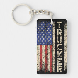 Trucker Flag Sleutelhanger