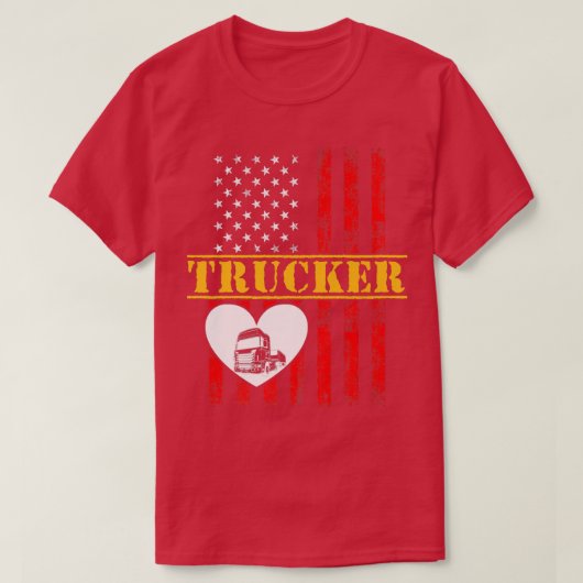Trucker Funny Truck Driver2946 T-shirt (Design voorkant)