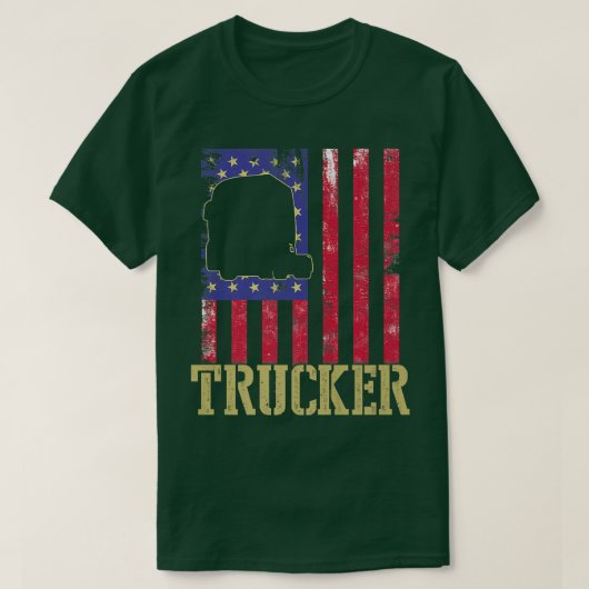 Trucker Funny Truck Driver2966 T-shirt (Design voorkant)