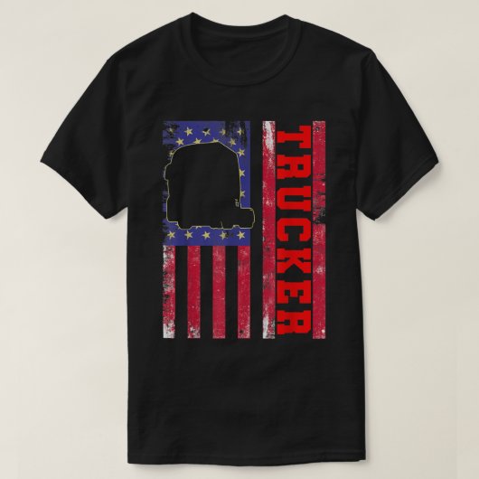 Trucker Funny Truck Driver2984 T-shirt (Design voorkant)