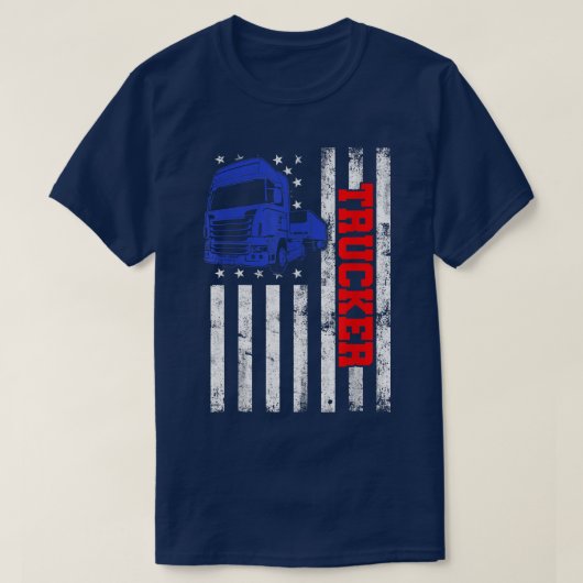Trucker Funny Truck Driver2994 T-shirt (Design voorkant)
