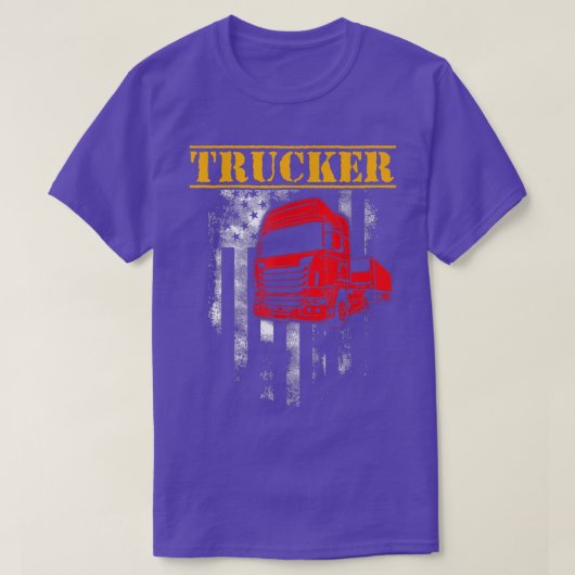 Trucker Funny Truck Driver3022 T-shirt (Design voorkant)