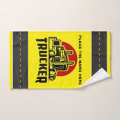 TRUCKER Gepersonaliseerde Gift en Gast Bad Handdoek (Handdoek)
