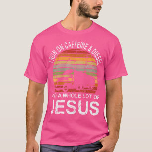 Trucker geschenk vrachtwagen chauffeur Ik ren op c T-shirt