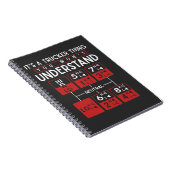 Trucker-Gezegde voor vrachtwagenchauffeur Notitieboek (Rechterzijde)