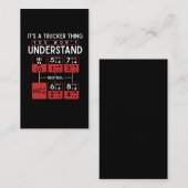 Trucker-Gezegde voor vrachtwagenchauffeur Visitekaartje (Voorkant / Achterkant)