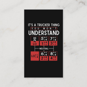 Trucker-Gezegde voor vrachtwagenchauffeur Visitekaartje
