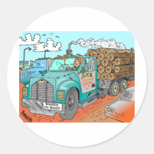 Trucker Gifts Ronde Sticker