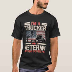 Trucker Gifts Tractor Trailer Truck 18 Wheeler US T-shirt