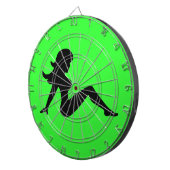 Trucker Girl Green Dartboard Dartbord (Voorkant Rechts)