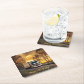 Trucker Happy Birthday Paper Onderzetters (Insitu)