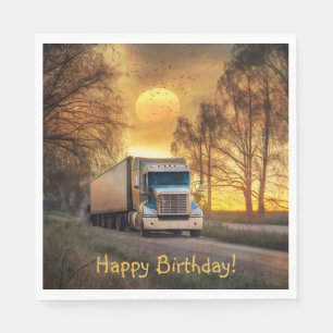 Trucker Happy Birthday Servet