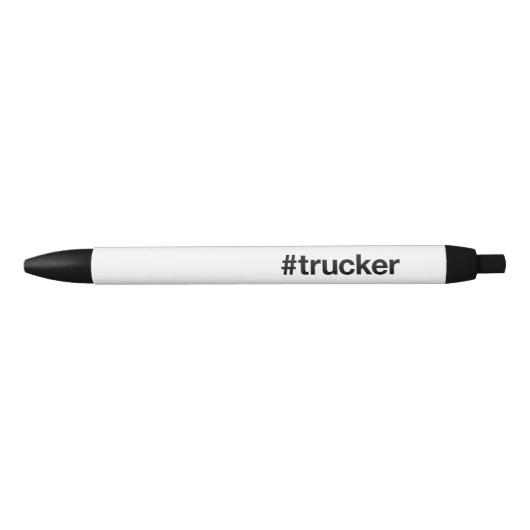 TRUCKER Hashtag Zwarte Inkt Pen (Voorkant)