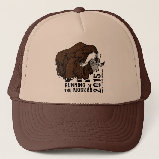 Trucker Hat- 2015 Running of the Moskus Pet (Voorkant)