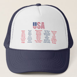 Trucker Hat "50 States" Pet