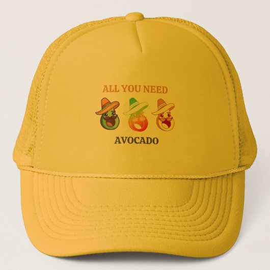 Trucker Hat Avocado Trucker Pet (Voorkant)