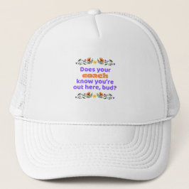 Trucker hat Baseball hat hockey does coach know Pet