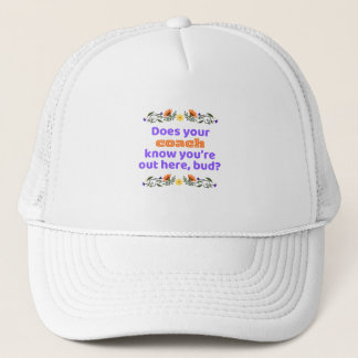 Trucker hat Baseball hat hockey does coach know Pet