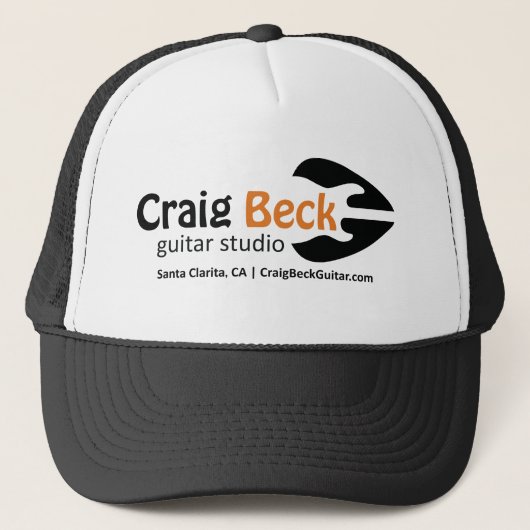 Trucker Hat | Craig Beck Guitar Studio Trucker Pet (Voorkant)
