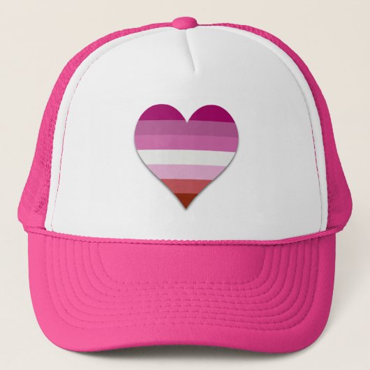 Trucker Hat, een lesbische pride Pet (Voorkant)