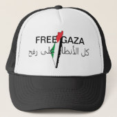 Trucker Hat Free Palestine Trucker Pet (Voorkant)