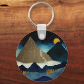 Trucker Hat Golden Mountain Sleutelhanger (Achterkant)