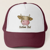 Trucker Hat, hoofd koe Trucker Pet (Voorkant)