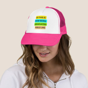 Trucker Hat hot pink SO_THIS_IS_HOW_BEING_AFSTUDER Pet