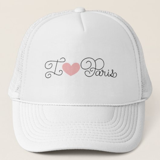 Trucker Hat/I Love Paris Pet (Voorkant)