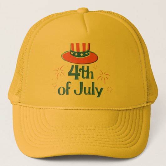 Trucker Hat Independence Day van Verenigde Staten Pet (Voorkant)