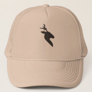 Trucker Hat, kop van zwarte herten Pet