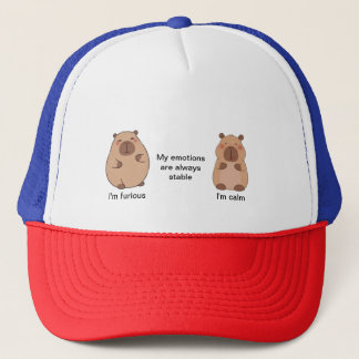 Trucker Hat met leuke beren cartoon en boodschap Trucker Pet
