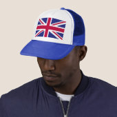 Trucker Hat met vlag van de Britse Unie, VK Pet (In situ)