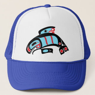 Trucker Hat - Orca Native American Indian Style Pet