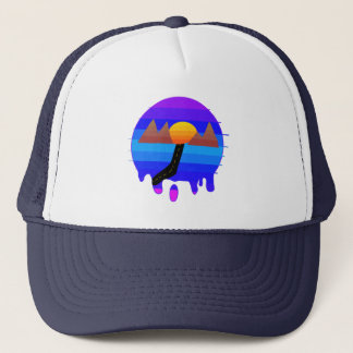 Trucker Hat, Retro Mountain, Sunset, Roadtrip Pet