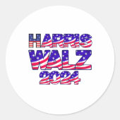 Trucker Hat Ronde Sticker (Voorkant)