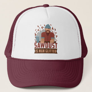Trucker Hat Sawsel is Man glitter Gift Pet