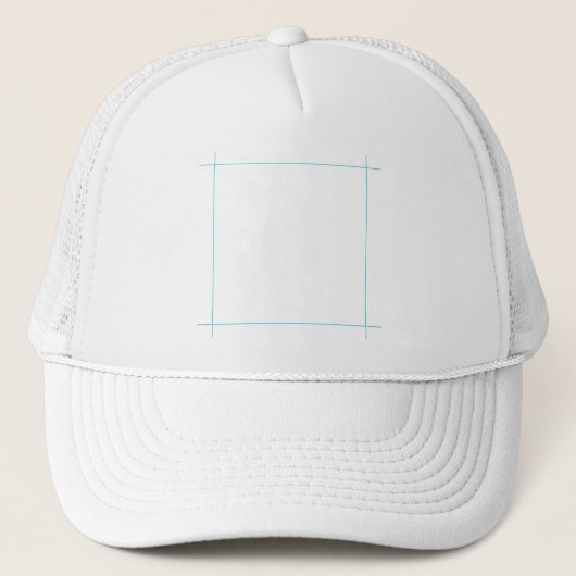 Trucker Hat-Sjabloon Pet (Voorkant)