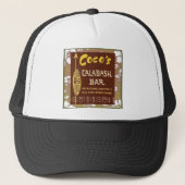 Trucker Hat Tiki Art - Cocos Calabash Bar Trucker Pet (Voorkant)