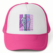Trucker Hat ,Trendy roze pet voor Tiener en Volwas