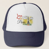 Trucker Hat, Trucker Hat Paris in Love Trucker Pet (Voorkant)