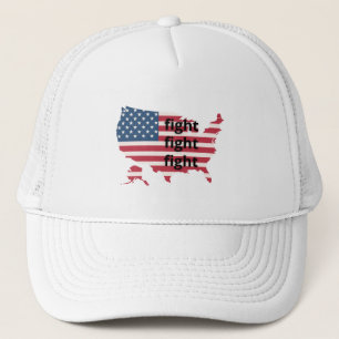Trucker Hat, Trucker Hat, vechten, Amerikaanse vla Trucker Pet