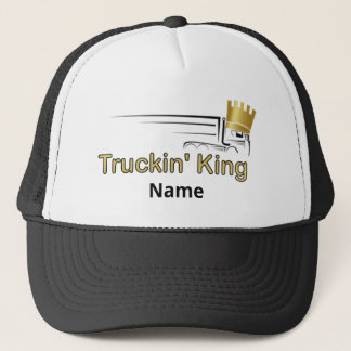 Trucker Hat - "Truckin' King" - Cab-over Semi Pet