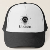 Trucker Hat Ubuntu inkblot logo Pet (Voorkant)