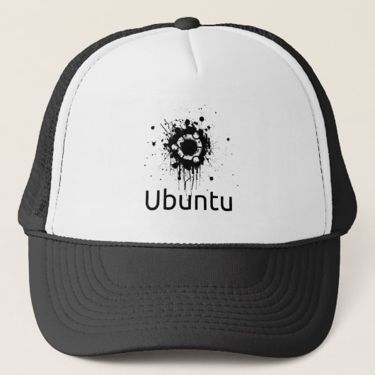 Trucker Hat Ubuntu inkblot logo Pet (Voorkant)